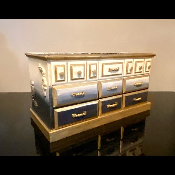 Blue Ombré Jewelry Box